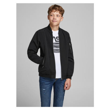 Jack&Jones Junior Bundy bomber Rush 12182385 Čierna Regular Fit