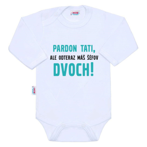 Body s potlačou New Baby Pardon tati,... máš šéfov dvoch! 80 , 20C41205