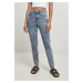 Women's High-Waisted Skinny Jeans - Light Blue