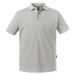 Light Grey Men's Polo Shirt Pure Organic Russell