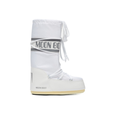 Dámske vysoké zimné topánky MOON BOOT MB ICON NYLON A001 WHITE