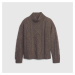 Svetr GAP Mockneck Cable New Cashmere