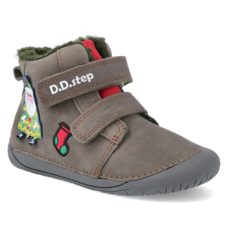 Barefoot detská zimná obuv D.D.step W070-583A hnedá