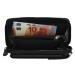 Beagles Čierna kožená kabelka na mobil + peňaženka 2v1 „Dayana“