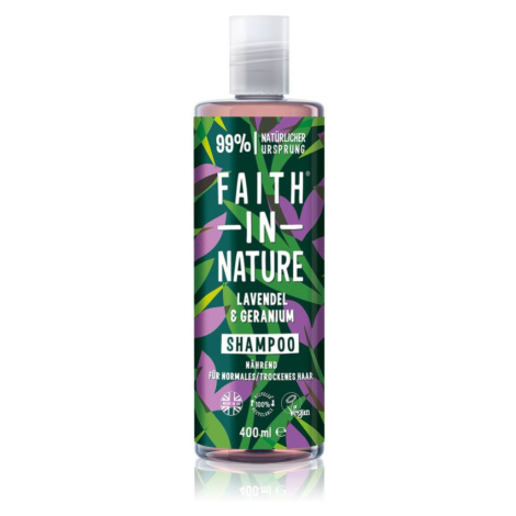 Faith In Nature Lavender & Geranium prírodný šampón pre normálne až suché vlasy