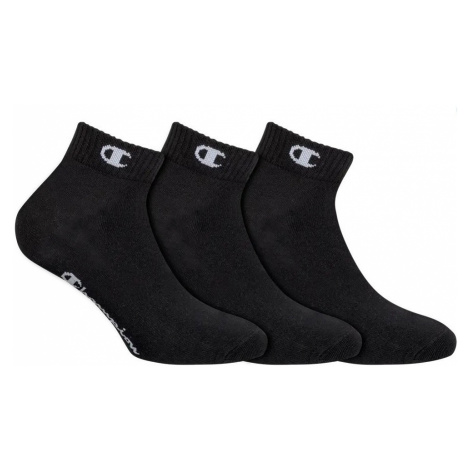 3PACK ponožky Champion čierne (Y08QH-8VA) S