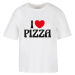 Women's T-shirt Pizza Love white