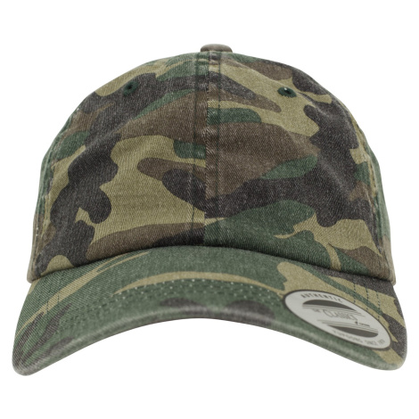 Low Profile Camouflage Camo Washed Cap