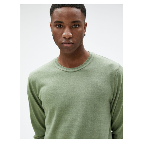 Koton Basic Knitwear Sweater Crew Neck Slim Fit Long Sleeve