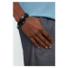 Trendyol Black-Gray 3-Pack Genuine Leather & Natural Stone & Hematite Corded Bracelet Bijouterie