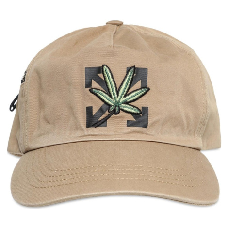 OFF-WHITE Weed Brown šiltovka