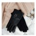 Pánske elegantné rukavice z ekokože v čiernej farbe