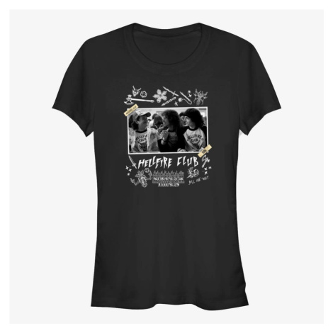 Queens Netflix Stranger Things - HELLFIRE CLUB SCRAPBOOK Women's T-Shirt