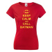 Dámske tričko s motívom Keep calm and call Batman.