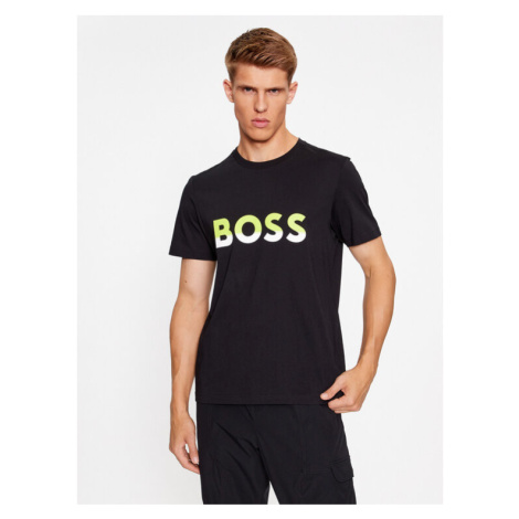 Boss Tričko Tee 1 50477616 Čierna Regular Fit Hugo Boss