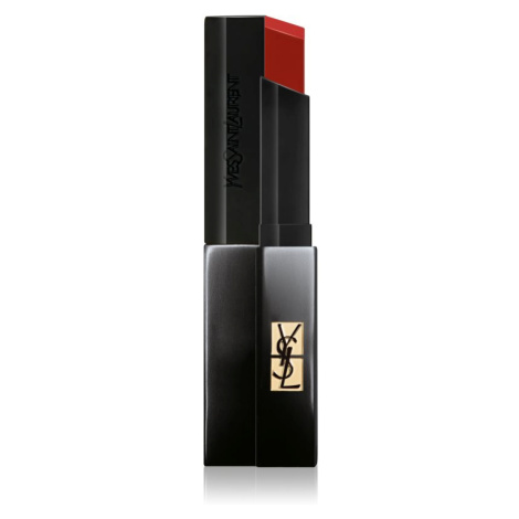 Yves Saint Laurent Rouge Pur Couture The Slim Velvet Radical tenký zmatňujúci rúž s koženým efek