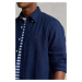 Košeľa Polo Ralph Lauren pánska,tmavomodrá farba,slim,s golierom button-down,710829443001