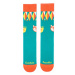 Tyrkysovo-oranžové ponožky Líška na love