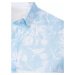 Vzorovaná modrá pánska košeľa skl.3