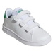 Detská rekreačná obuv ADIDAS Advantage Court K cloud white green core black