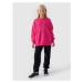 Dievčenská mikina 4F JUNIOR SWEATSHIRT-JWAW24TSWSF1214-55S-HOT PINK