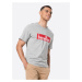 UNITED COLORS OF BENETTON T-Shirt  sivá melírovaná / biela / červená