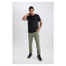 DEFACTO Fit Standard Fit Cargo Pocket Elastic Leg Woven Jogger Sweatpants