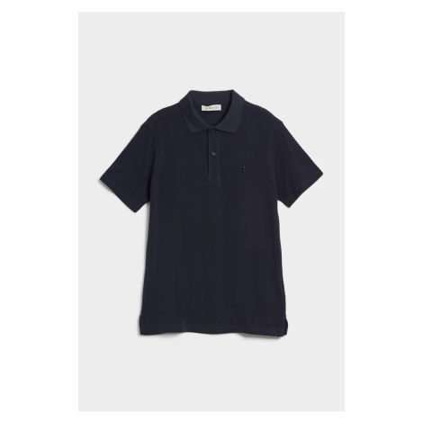 Tričko Trussardi T-Shirt Polo Cotton Piquet Modrá