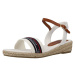 Tommy Hilfiger  ROPE WEDGE  Sandále Biela