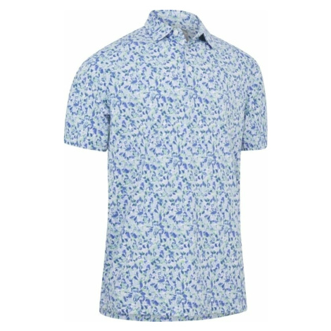Callaway Mens Filter Floral Print Polo Bright White