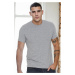 T8569 DEWBERRY BICYCLE COLLAR MEN'S T-SHIRT-GREY-2