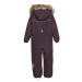 Detský zimný overal COLOR KIDS Coverall W. Fake Fur, fudge