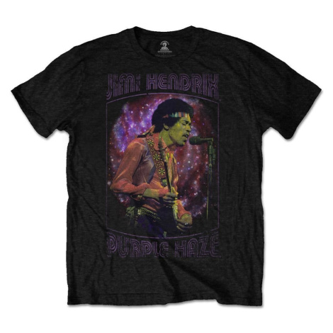 Jimi Hendrix Tričko Purple Haze Frame Čierna