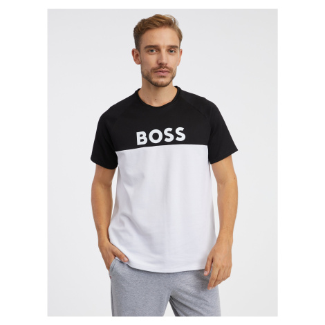 Čierno-biele pánske tričko Hugo Boss