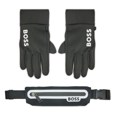 Boss Pánske rukavice 50492231 Čierna Hugo Boss