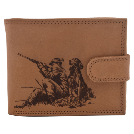 Pánska peňaženka MERCUCIO natural vzor 60 poľovník a pes 2911927,skl