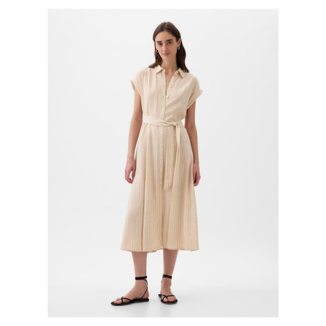 GAP Linen Shirt Midi Dress - Women's