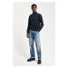 MIKINA GANT SACKER RIB HALF ZIP EVENING BLUE