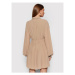 NA-KD Košeľové šaty 1018-007506-0005-581 Béžová Slim Fit