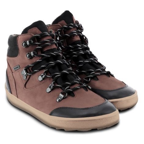 Barefoot zimná obuv s membránou Be Lenka - Ranger 2.0 Dark Brown brown