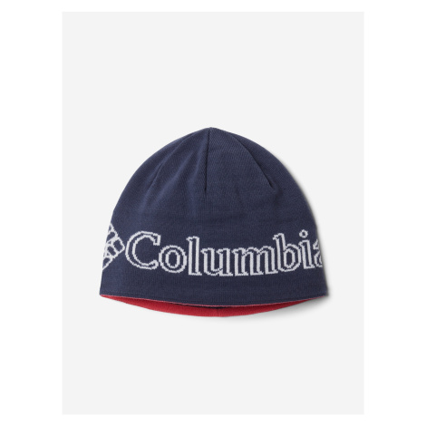 Ružovo-modrá detská obojstranná vzorovaná zimná čiapka Columbia Youth Urbanization Mix