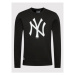New Era Mikina New York Yankees Team Logo 11863705 Čierna Regular Fit