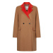 Tommy Hilfiger Kabát - WOOL BLEND DF DB BELTED COAT béžový