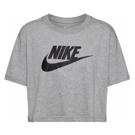 Nike Sportswear Tričko  sivá / čierna