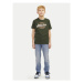 Jack&Jones Junior Tričko Logo 12258876 Zelená Regular Fit