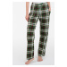 Pyžamové nohavice Italian Fashion Zonda - dlhé bavlnené Zelená