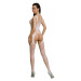 Passion ECO BS011 White - Bodystocking Farba: Biela