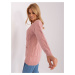 Light pink cardigan with cables