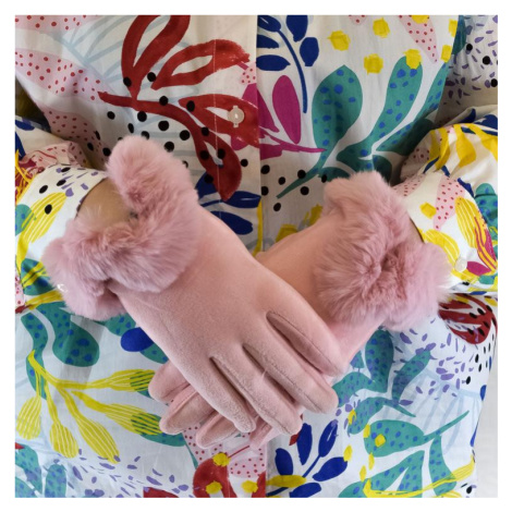 Dámske ružové rukavice VIKY John-C