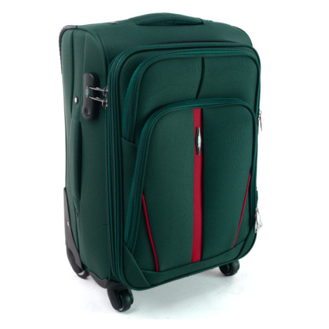 Zelený látkový cestovný kufor do lietadla &quot;Practical&quot; - veľ. M